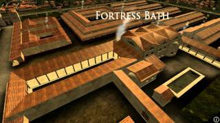 Animation of ancient Roman Fort in Caerleon Wales [upl. by Sitruc108]