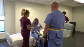 Physical Therapy Transfer Training  How To Transfer From Wheelchair To Bed [upl. by Trebo]