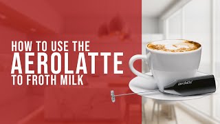 How To Use the AeroLatte To Froth Milk [upl. by Atinat]