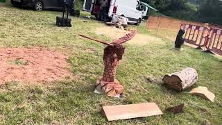 A fabulous range of wooden sculpture at Caerleon festival 2024 [upl. by Pratte484]