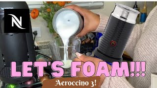 How To Foam Milk With Aeroccino 3 Make Coffee With Foam Tips amp Tricks  Easy Foamed Latte Recipe [upl. by Jewett]