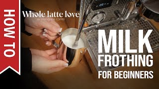 How To Milk Frothing for Beginners 5 Tips [upl. by Madelyn]